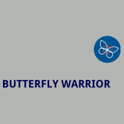 Blue Butterfly Warrior Hoodie  Design
