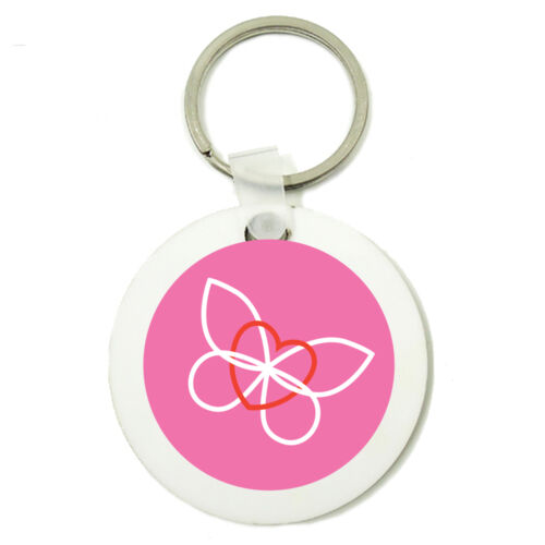 Keyring - Butterfly Pink Thumbnail