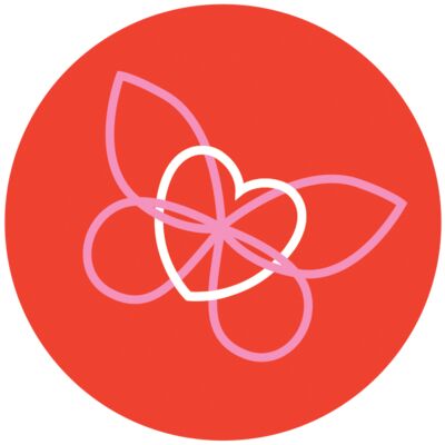 Heart Wings Red Circle Thumbnail