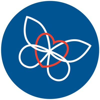 Heart Wings Navy Red Thumbnail